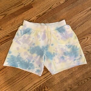 Champion Men’s Medium Tie-Dye Sweat Pant Shorts with 6 inch inseam